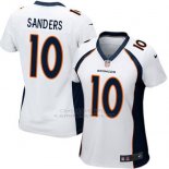 Camiseta Denver Broncos Sanders Blanco Nike Game NFL Mujer