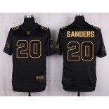 Camiseta Detroit Lions Sahders Negro Nike Elite Pro Line Gold NFL Hombre