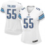 Camiseta Detroit Lions Tulloch Blanco Nike Game NFL Mujer