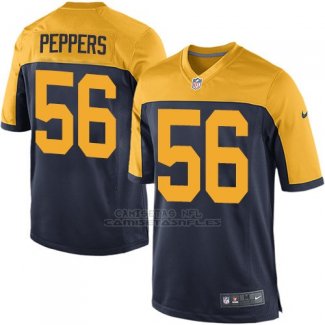 Camiseta Green Bay Packers Peppers Negro Amarillo Nike Game NFL Nino