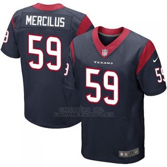 Camiseta Houston Texans Mercilus Profundo Azul Nike Elite NFL Hombre