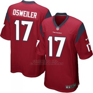 Camiseta Houston Texans Osweiler Rojo Nike Game NFL Nino