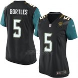 Camiseta Jacksonville Jaguars Bortles Negro Nike Game NFL Mujer