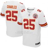 Camiseta Kansas City Chiefs Charles Blanco Nike Elite NFL Hombre