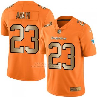 Camiseta Miami Dolphins Ajayi Naranja Nike Gold Legend NFL Hombre