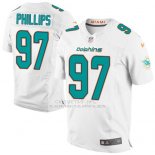 Camiseta Miami Dolphins Phillips Blanco Nike Elite NFL Hombre