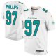 Camiseta Miami Dolphins Phillips Blanco Nike Elite NFL Hombre