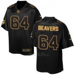 Camiseta Minnesota Vikings Beavers Negro 2016 Nike Elite Pro Line Gold NFL Hombre