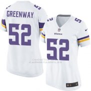Camiseta Minnesota Vikings Greenway Blanco Nike Game NFL Mujer