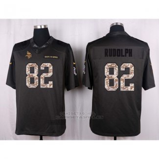 Camiseta Minnesota Vikings Rudolph Apagado Gris Nike Anthracite Salute To Service NFL Hombre