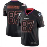 Camiseta NFL Legend Hombre New England Patriots 87 Rob Gronkowski Negro