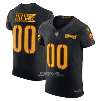 Camiseta NFL Elite Washington Commanders Alterno Vapor F.U.S.E. Personalizada Negro