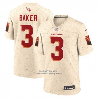 Camiseta NFL Game Arizona Rojos Budda Baker 2025 Rivalries Collection Crema