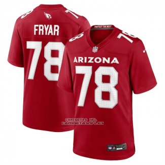 Camiseta NFL Game Arizona Rojos Josh Fryar Rojo