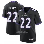 Camiseta NFL Game Baltimore Ravens Derrick Henry Alterno Negro1