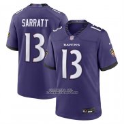 Camiseta NFL Game Baltimore Ravens Elijah Sarratt Violeta
