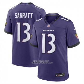 Camiseta NFL Game Baltimore Ravens Elijah Sarratt Violeta