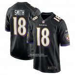 Camiseta NFL Game Baltimore Ravens Roquan Smith Alterno Negro
