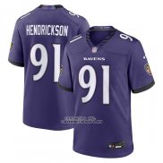 Camiseta NFL Game Baltimore Ravens Trey Hendrickson Jugador Violeta