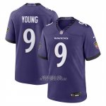 Camiseta NFL Game Baltimore Ravens Zion Young Jugador Violeta