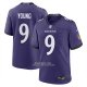Camiseta NFL Game Baltimore Ravens Zion Young Jugador Violeta