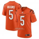 Camiseta NFL Game Cincinnati Bengals Tee Higgins Alterno Naranja