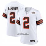 Camiseta NFL Game Cleveland Browns Shedeur Sanders Alterno Blanco