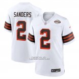 Camiseta NFL Game Cleveland Browns Shedeur Sanders Alterno Blanco Camiseta NFL Game Cleveland Browns Shedeur Sanders Alterno Blanco