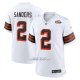 Camiseta NFL Game Cleveland Browns Shedeur Sanders Alterno Blanco