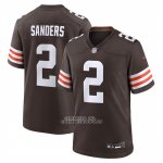 Camiseta NFL Game Cleveland Browns Shedeur Sanders Marron