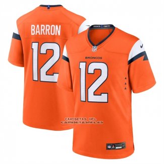 Camiseta NFL Game Denver Broncos Jahdae Barron 2025 Naranja