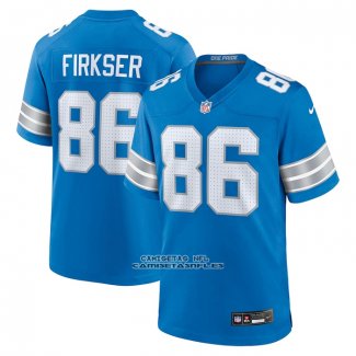 Camiseta NFL Game Detroit Lions Anthony Firkser Azul