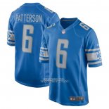 Camiseta NFL Game Detroit Lions Riley Patterson Azul