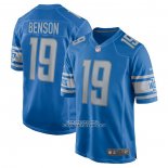 Camiseta NFL Game Detroit Lions Trinity Benson Primera Azul
