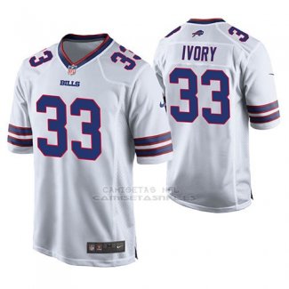 Camiseta NFL Game Hombre Buffalo Bills Chris Ivory Blanco
