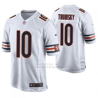 Camiseta NFL Game Hombre Chicago Bears Mitchell Trubisky Blanco