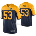 Camiseta NFL Game Hombre Green Bay Packers Nick Perry Azul 100th Anniversary Alternate