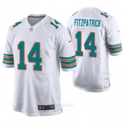 Camiseta NFL Game Hombre Miami Dolphins Ryan Fitzpatrick Blanco Throwback