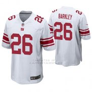 Camiseta NFL Game Hombre New York Giants Saquon Barkley Blanco