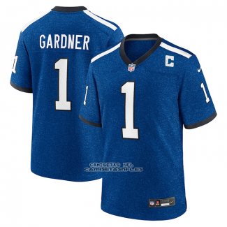 Camiseta NFL Game Indianapolis Colts Ahmad Sauce Gardner Alterno 2 Indiana Nights Royal