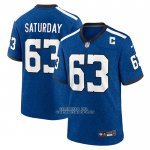 Camiseta NFL Game Indianapolis Colts Jeff Saturday Indiana Nights Alterno Azul