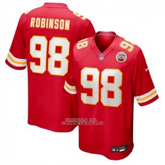 Camiseta NFL Game Kansas City Chiefs Janarius Robinson Rojo