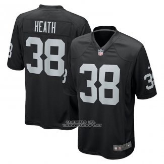 Camiseta NFL Game Las Vegas Raiders Jeff Heath Negro