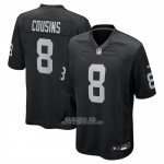 Camiseta NFL Game Las Vegas Raiders Kirk Cousins Negro