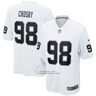 Camiseta NFL Game Las Vegas Raiders Maxx Crosby Blanco
