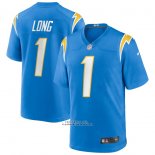 Camiseta NFL Game Los Angeles Chargers Ty Long 1 Azul