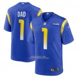 Camiseta NFL Game Los Angeles Rams Number 1 Dad Azul