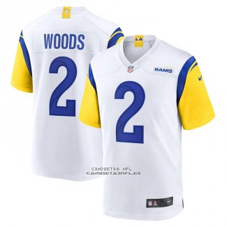Camiseta NFL Game Los Angeles Rams Robert Woods Blanco