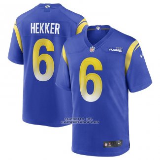 Camiseta NFL Game Los Angeles Rams Johnny Hekker Azul