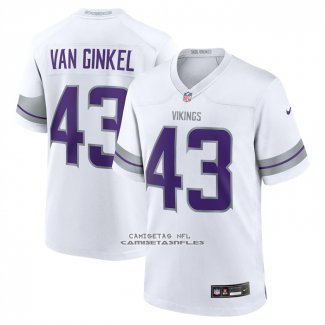 Camiseta NFL Game Minnesota Vikings Andrew Van Ginkel Alterno Blanco